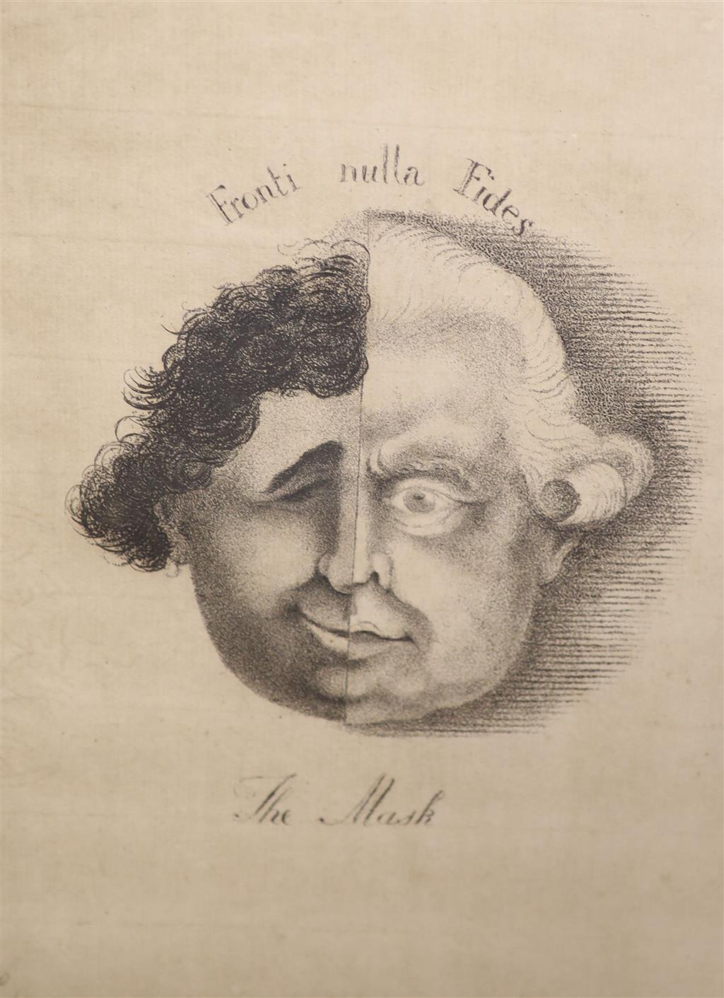 Boehm after Gillray, eight assorted engravings including Libertas and Shrine at St Anns Hill